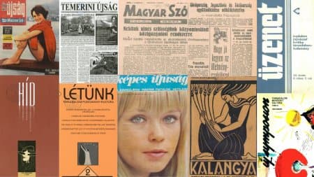 Vojvodina Hungarian periodicals collage